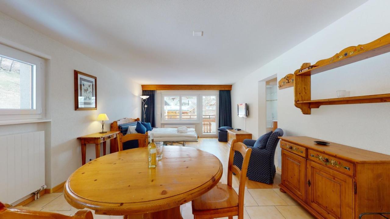 Gonenstein Residence In Leukerbad, Entire Apartment/Studio With Balcony Eksteriør billede