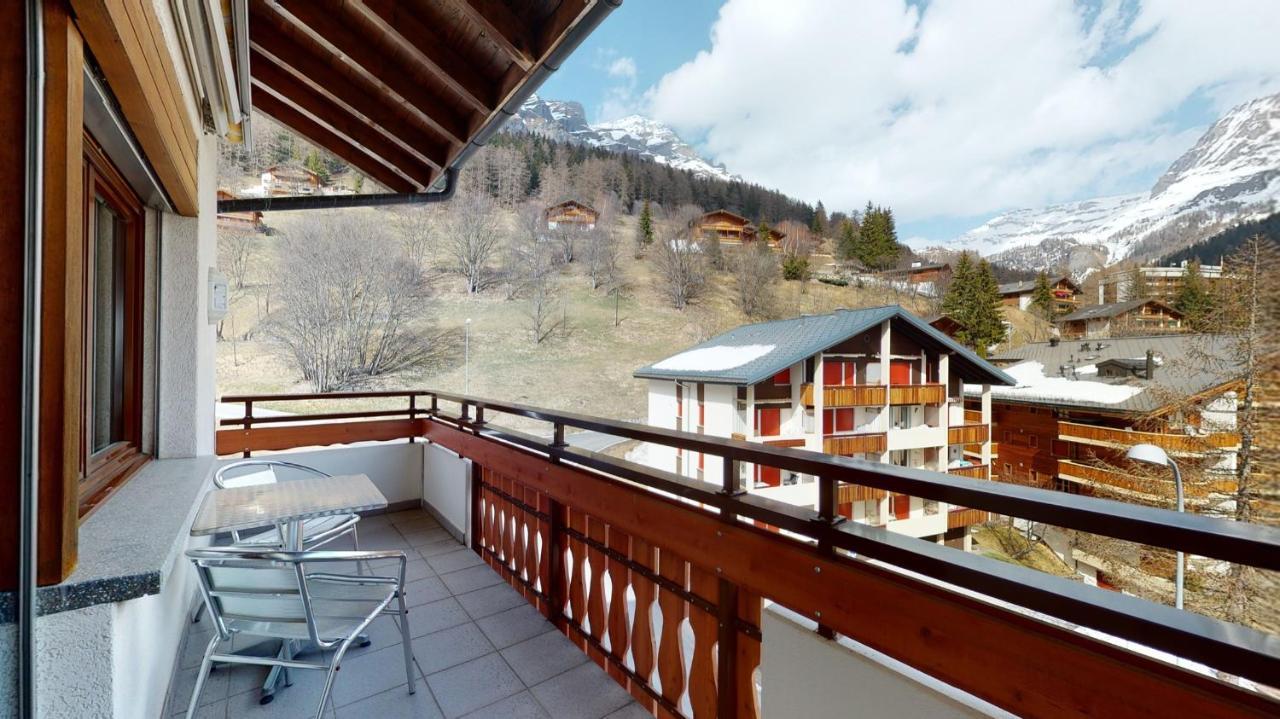 Gonenstein Residence In Leukerbad, Entire Apartment/Studio With Balcony Eksteriør billede